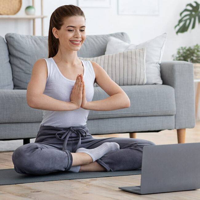 yoga zu hause übungen training